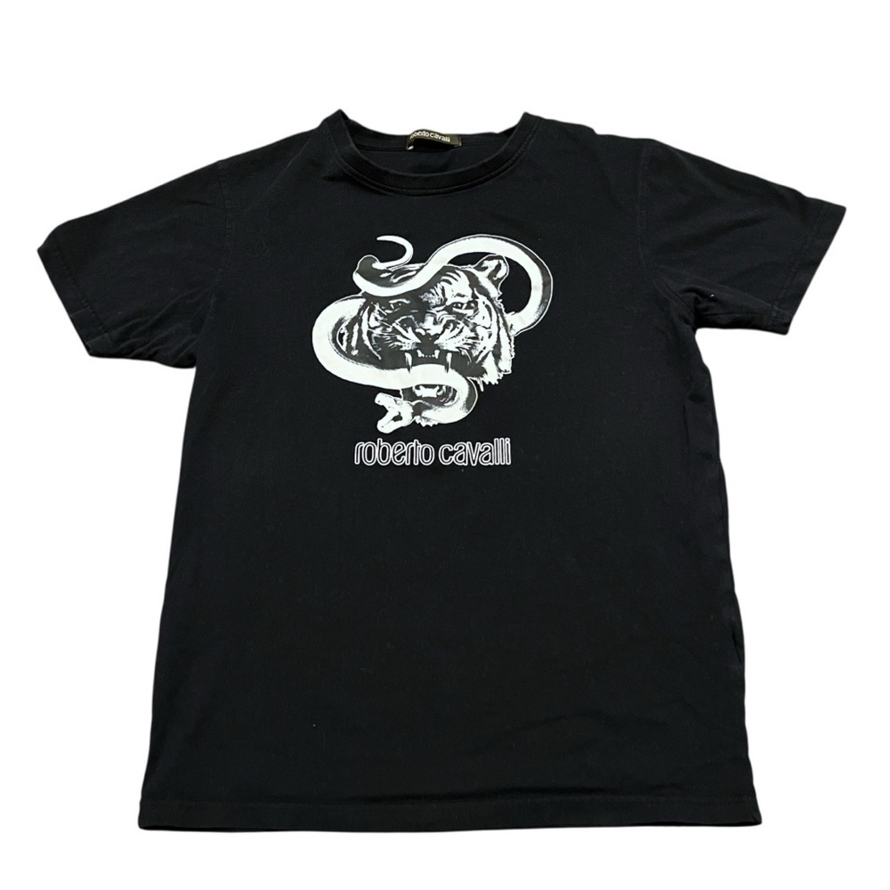Roberto Cavalli Tiger Snake Graphic Shirt